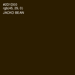 #2D1D00 - Jacko Bean Color Image
